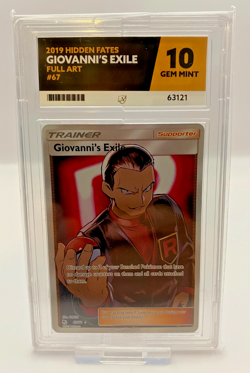 Pokemon Ace Grading 10 - Giovanni's Exile 67/68 Hidden Fates *Gem Mint* - Image 1
