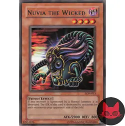 Yugioh Nuvia the Wicked LON-013 Rare NM - Image 1