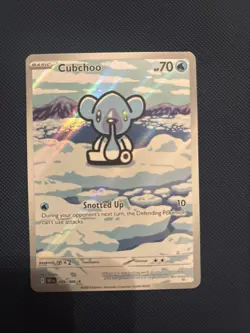 Pokemon TCG Cubchoo Illustration Rare Card 109/086 Sv: Black Bolt NM Condition - Image 1