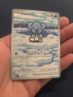 Pokemon TCG Cubchoo Illustration Rare Card 109/086 Sv: Black Bolt NM Condition - Image 3