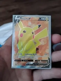 2022 POKEMON SWORD & SHIELD BRILLIANT STARS #157 FULL ART/PIKACHU V PSA 9 - Image 1