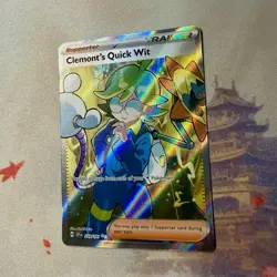 Clemont's Quick Wit 229/191 Sv08: Surging Sparks Full Art Rare Holo Pokemon Card - Image 2