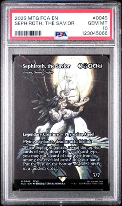 PSA 10 MAGIC THE GATHERING FINAL FANTASY: #0049 SEPHIROTH, THE SAVIOR EN - Image 1