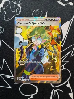 Clemont's Quick Wit 229/191 Pokemon TCG Surging Sparks Ultra Rare English - Image 1