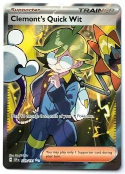 Clemont's Quick Wit 229/191 - Pokemon TCG -Surging Sparks Ultra Rare Holo - MN/M - Image 1
