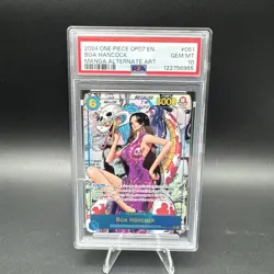 PSA 10 Boa Hancock English Manga Alt Art OP07-051 One Piece TCG - Image 1