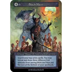 Sorcery Contested Realm: Gothic Unique Non-Foil Black Mass - Image 1