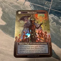 Sorcery Contested Realm GOTHIC UNIQUE FOIL Black Mass - Image 1