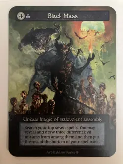Sorcery Contested Realm Gothic Black Mass Unique Non-Foil - Image 1