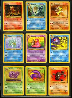 1999 Pokemon FOSSIL Set NEAR COMPLETE Unlimited Edition NON HOLO Cards Lot RARE - Image 4