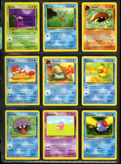 1999 Pokemon FOSSIL Set NEAR COMPLETE Unlimited Edition NON HOLO Cards Lot RARE - Image 5