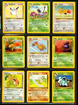 1999 Pokemon JUNGLE Set NEAR COMPLETE Unlimited Edition NON HOLO Cards Lot RARE - Image 3