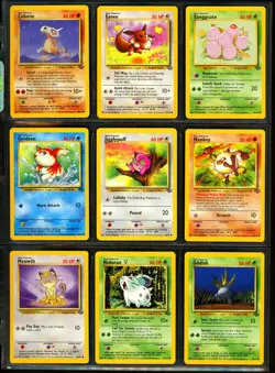 1999 Pokemon JUNGLE Set NEAR COMPLETE Unlimited Edition NON HOLO Cards Lot RARE - Image 5
