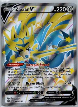 Zacian V SWSH292 - Black Star Promo - Pokemon Card - NM - Image 1