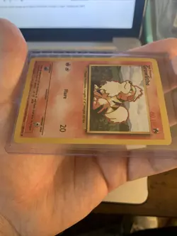 1999 Pokemon Base Set Growlithe 28/102 Very Rare, Great Condition. Never Played. - Image 3