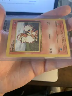 1999 Pokemon Base Set Growlithe 28/102 Very Rare, Great Condition. Never Played. - Image 4