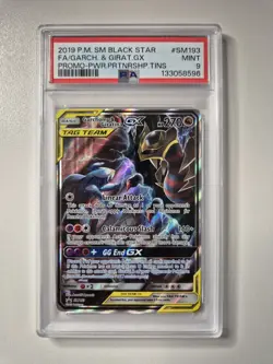 PSA 9 Garchomp Giratina GX Tag Team SM193 Alternate Art Promo Pokemon TCG MINT - Image 1