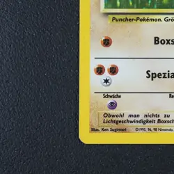 Nockchan - Hitmonchan Pokemon Karte TCG WOTC 7/102 Rare Holo Base Basis-Set /W20 - Image 5