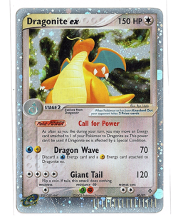 2003 Pokemon EX Dragon Dragonite EX Holo Foil Rare 90/97 - Image 1