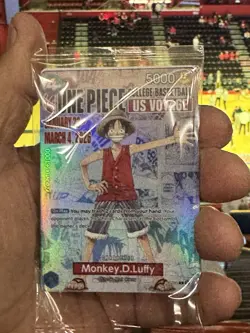 One Piece Monkey D. Luffy US Voyage College Basketball Trading Card IN HAND! - Image 1
