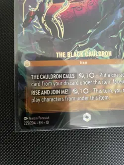 Disney Lorcana - 225/204 - The Black Cauldron (Enchanted) - Whispers in the Well - Image 3