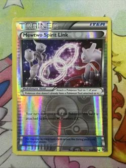 Mewtwo Spirit Link 144/162 Reverse Holo XY Breakthrough Pokemon TCG 2015 MP - Image 1
