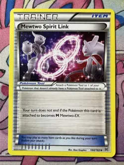 Mewtwo Spirit Link 144/162 Uncommon - Pokemon XY Break Through Card MP - Image 1