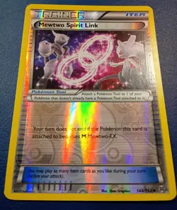 Pokemon - Mewtwo Spirit Link 144/162 - XY BREAKthrough - Reverse HOLO - 2015 LP - Image 2