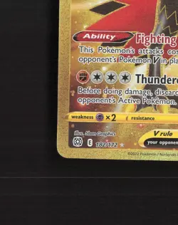 Galarian Zapdos V 182/172 Brilliant Stars Full Art Secret Rare Pokemon Card NM - Image 5