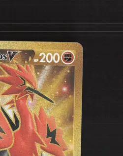 Galarian Zapdos V 182/172 Brilliant Stars Full Art Secret Rare Pokemon Card NM - Image 4