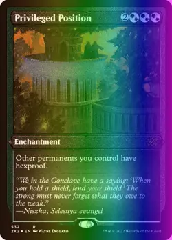 MTG Privileged Position (532/686) Double Masters 2022 LP FOIL- Etched - Image 1