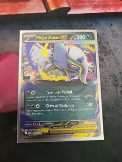 Mega Absol ex Prize Pack Series 8 - Pokemon TCG Mega Evolution 086/132 Stamped - Image 1