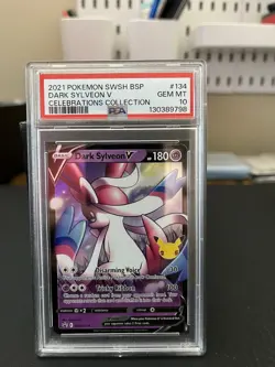 Pokemon TCG Dark Sylveon v Celebrations 2021 SWSH134 PSA 10 - Image 1
