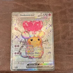 Pokemon Dedenne ex Full Art Tera Ultra Rare Holo Card 239/193 Paldea Evolved EX - Image 1