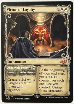 MTG Virtue of Loyalty (Showcase)-Wilds of Eldraine NM-M - Image 1