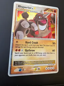 Rhyperior LV.X DP29 Diamond and Pearl Holo - Pokemon TCG vintage! - Image 4