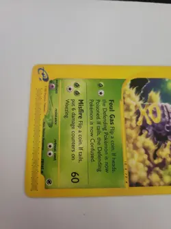Pokemon TCG Weezing 70/165 Expedition Regular Rare Unlimited Grass LP - Image 2