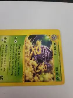 Pokemon TCG Weezing 70/165 Expedition Regular Rare Unlimited Grass LP - Image 3