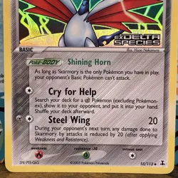 Skarmory 55/113 2005 EX Delta Species Stamped Reverse Holo Pokemon - Image 4