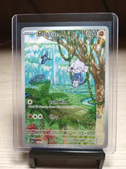 Meditite 153/142 Illustration Rare Stellar Crown Pokemon M/NM - Image 1