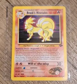 1st Edition Brock's Ninetales 3/132 - Gym Challenge - Holo - Pokemon - NM - Image 1
