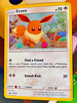 Eevee SM184 Pokemon Cosmos Holo SM Black Star Promo TCG LP - Image 1