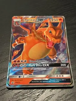 Pokemon Charizard SM211 Black Star Promo Ultra Rare Holo - HP/Damaged - Image 1