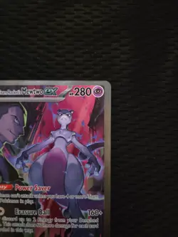 Pokemon TCG Destined Rivals Team Rocket's Mewtwo Ex SIR #231/182 RAW - Image 4