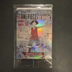 One Piece Monkey.D.Luffy Card - St. John’s 2.6.26 College Basketball US Voyage - Image 1