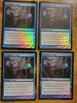 MTG Magic: The Gathering Mindbreak Trap Foil Near Mint Condition, Zendikar 1x - Image 1