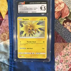 Zapdos Pokemon TCG Trading Card Game Classic 2023 Holo CGC 9.5 #012/034 - Image 1