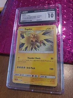 CGC Gem Mint 10 Zapdos 012/034 Trading Card Game Classic Holo - Image 1
