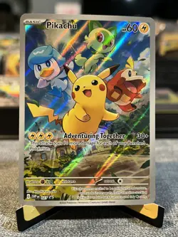 Pikachu #27 Promo Card Pokemon TCG Black Star Promo Paldea Evolved Promo - Image 1