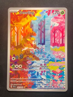 2024 Deerling IR 165/162 SV05: Temporal Forces Holo Illustration Rare Pokemon - Image 1